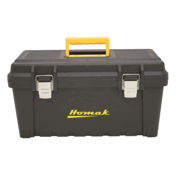 22″ Black Plastic Toolbox with Metal Latches 3 Day Sale!