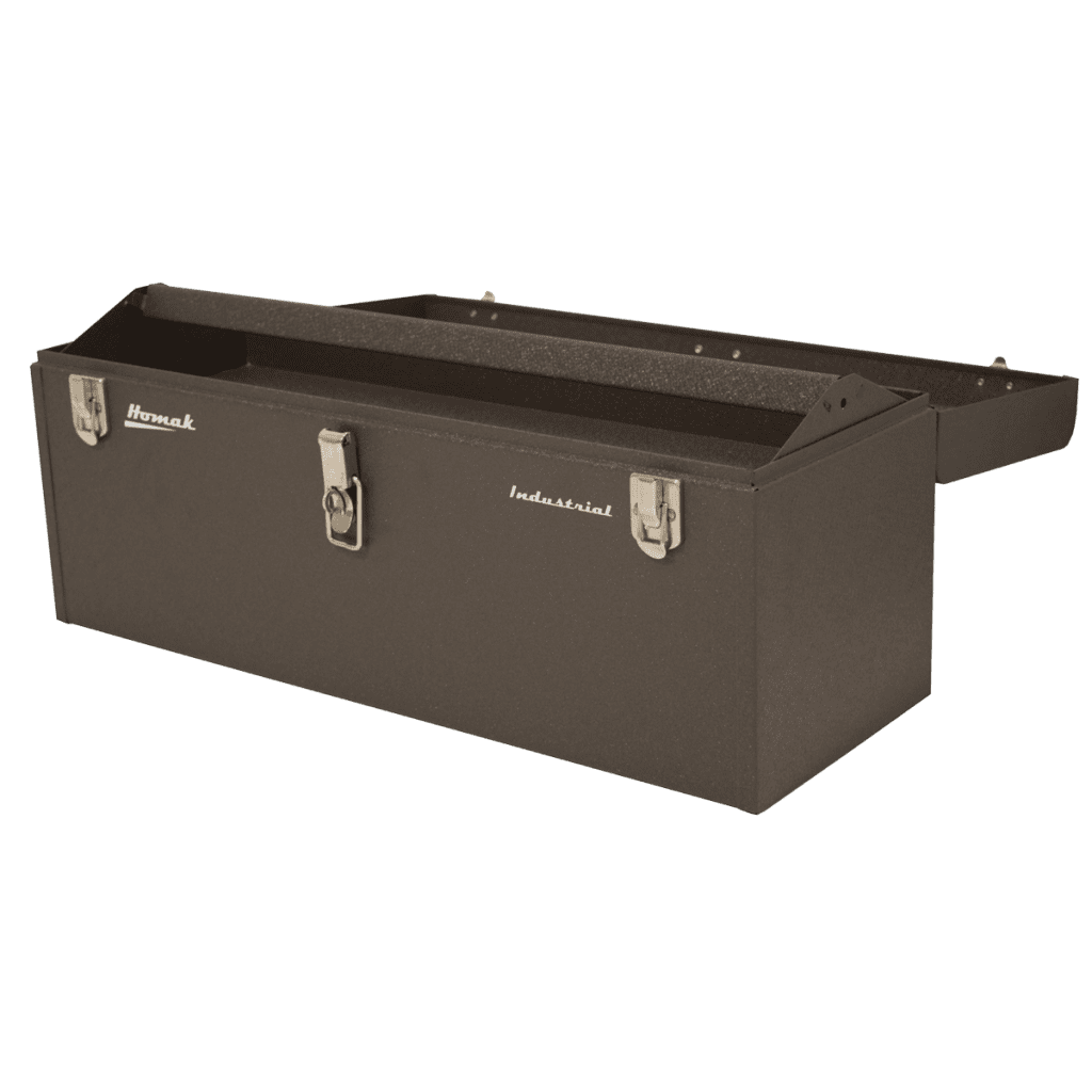Homak Black Plastic Tool Boxes w/Metal Latches BK00216001 BK00219001  BK00222001