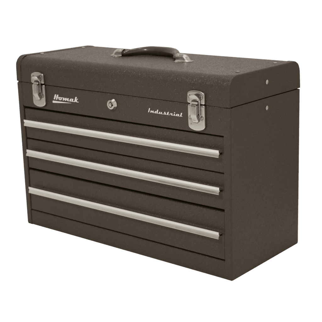 20″ Industrial Three-Drawer Friction Toolbox Hand Carry
