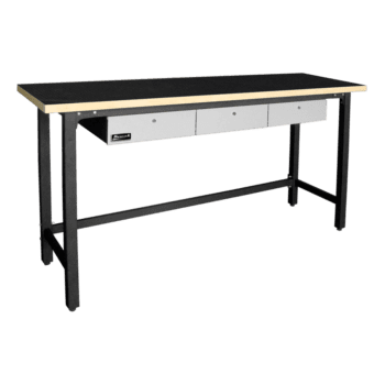 79″ Steel Workbench with 3 Drawers and Wood Top Garage Series (Geneva)