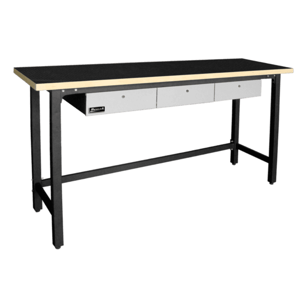 79″ Steel Workbench with 3 Drawers and Wood Top Garage Series (Geneva) 2