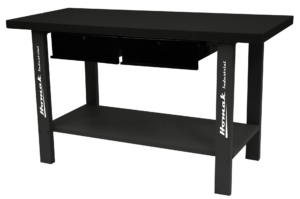 59″ Industrial Steel Workbench with 2 Drawers Free Shipping Workbenches