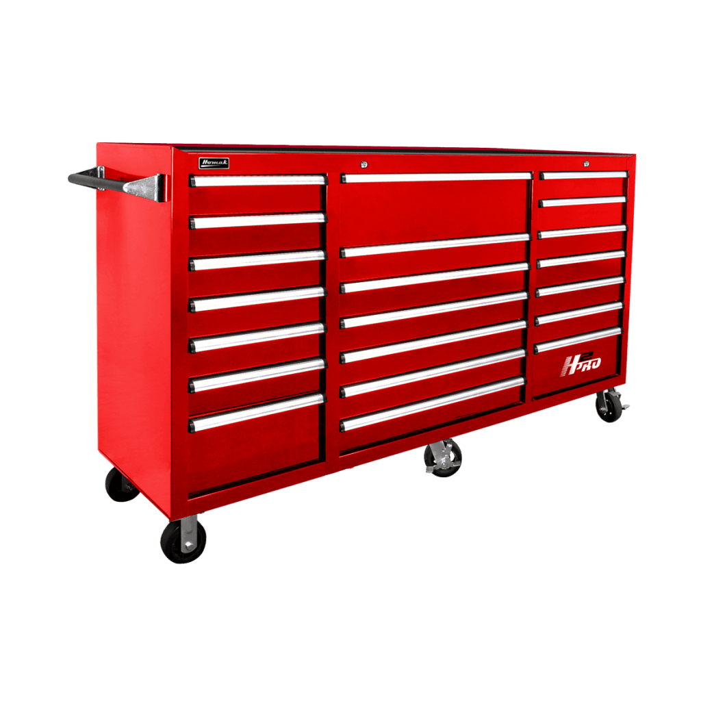 red H2Pro rolling tool box