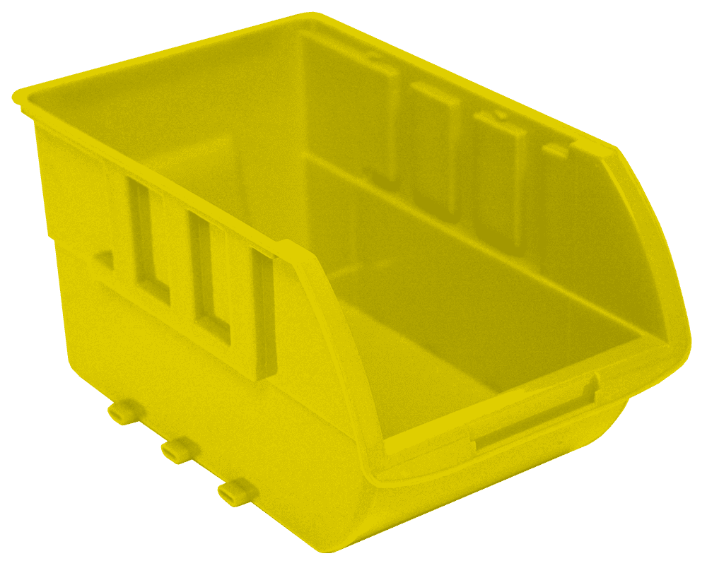 HA01001595_LargePlasticBin_Yellow Homak Manufacturing