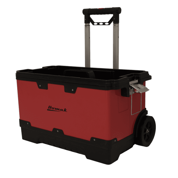 Red Metal Black Plastic Roll-Away Toolbox Combo Roll Away 3