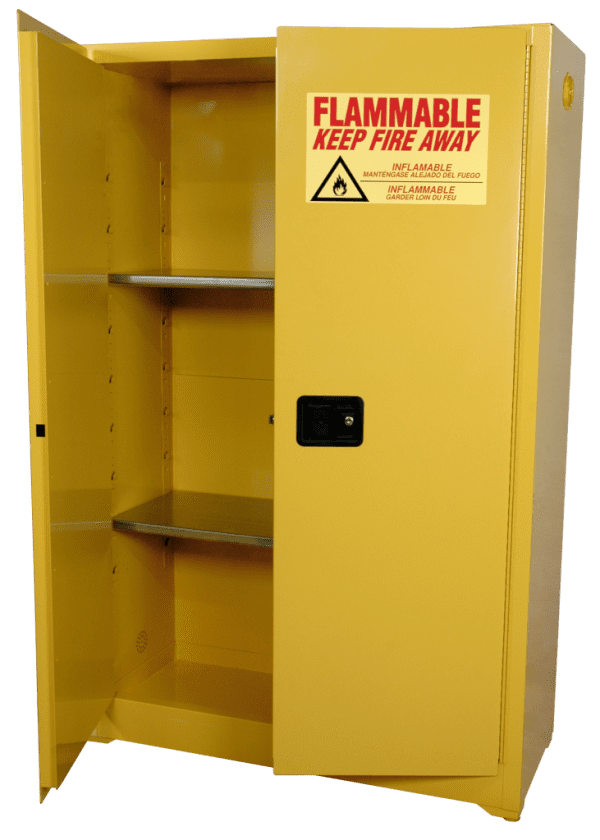 45 Gallon Safety Cabinet: Manual Closing Doors Safety 3