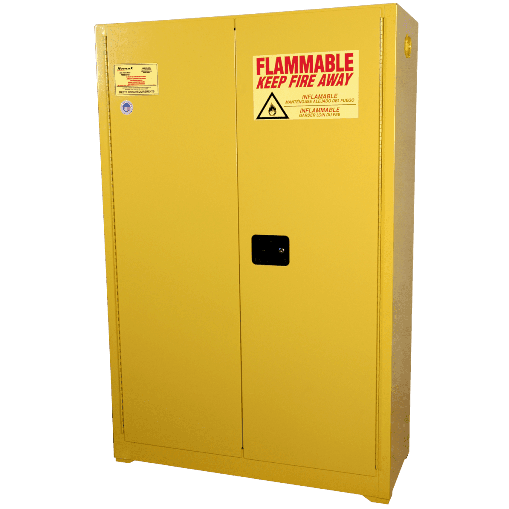 45 Gallon Safety Cabinet: Self Closing Doors Safety