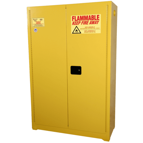 45 Gallon Safety Cabinet: Self Closing Doors Safety 2