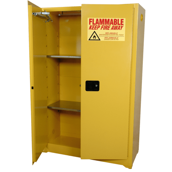 45 Gallon Safety Cabinet: Self Closing Doors Safety 3