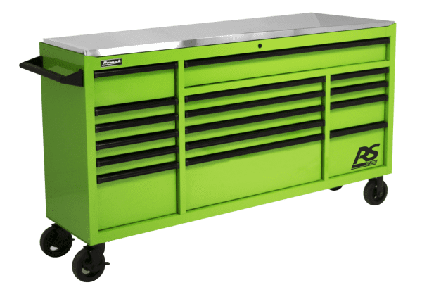 72" Roller Cabinet RS Pro with stainless steel top | Homak Manufacturing