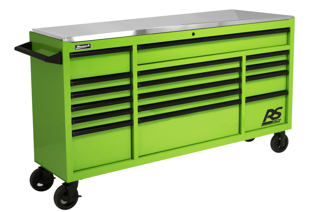 72” Rolling Tool Chest  Stainless Steel Rolling Cabinet