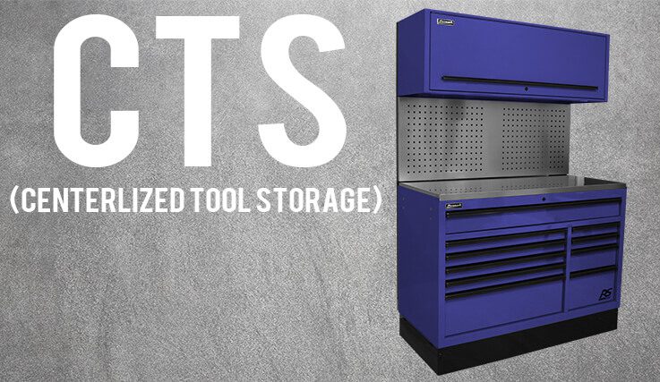blue tool storage