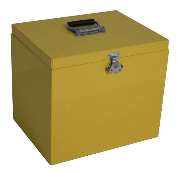 13″ Yellow File Box Hand Carry