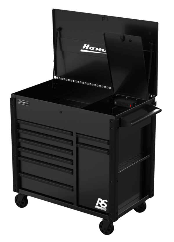 44″ RS Pro 8 Drawer Flip Top Power Service Cart RS Pro 3