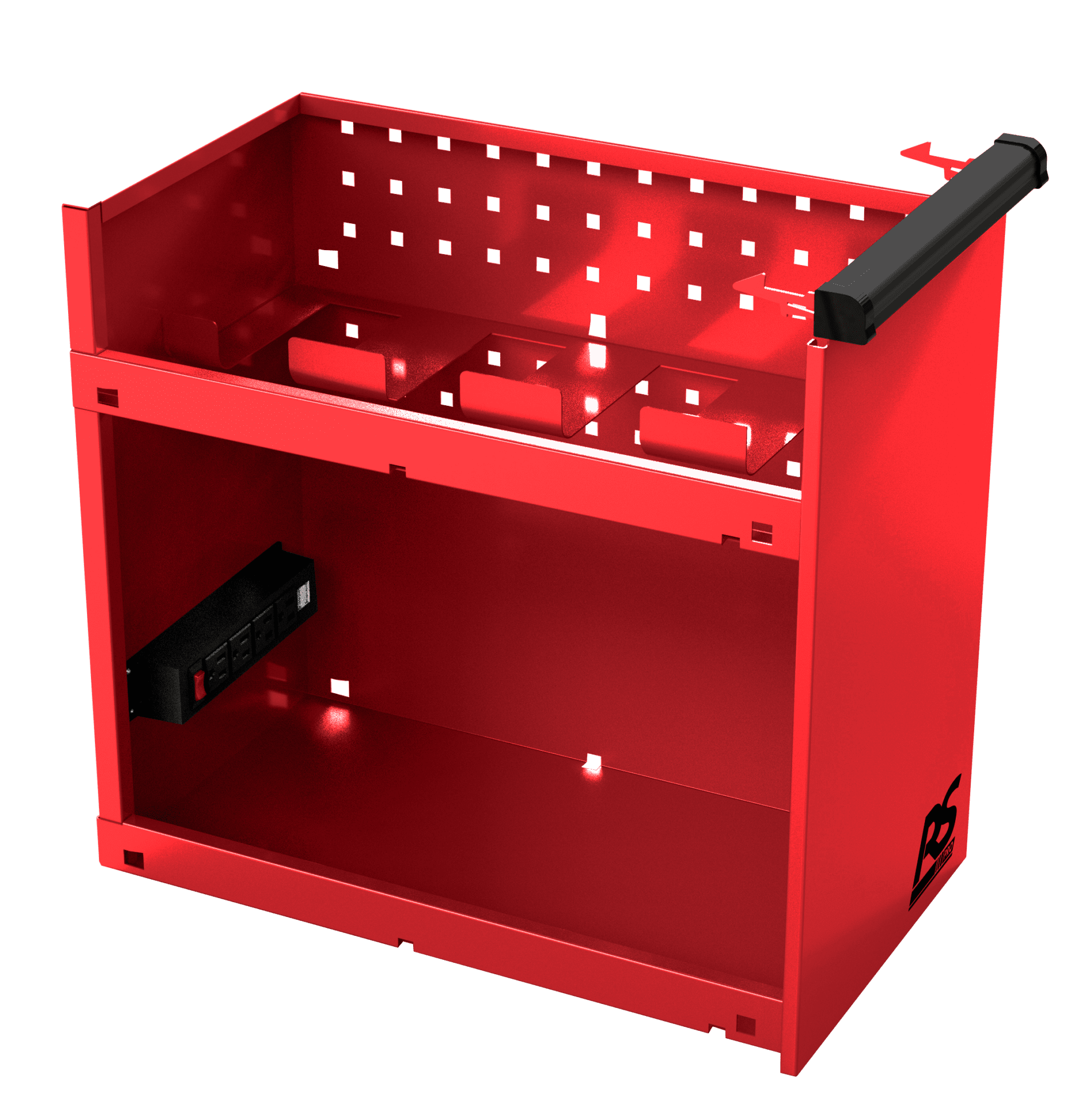 44 RS Pro 8 Drawer Flip Top Power Service Cart - Homak Manufacturing