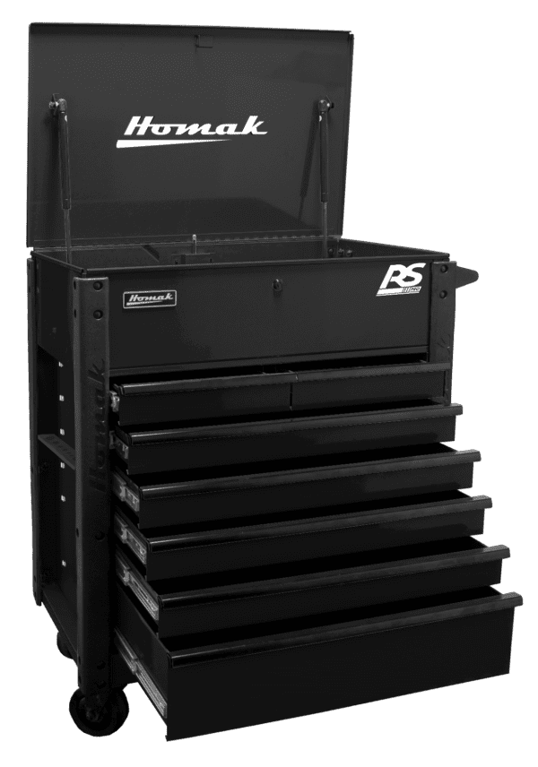 35″ RS Pro 7 Drawer Service Cart LiftGate Pro Series 4