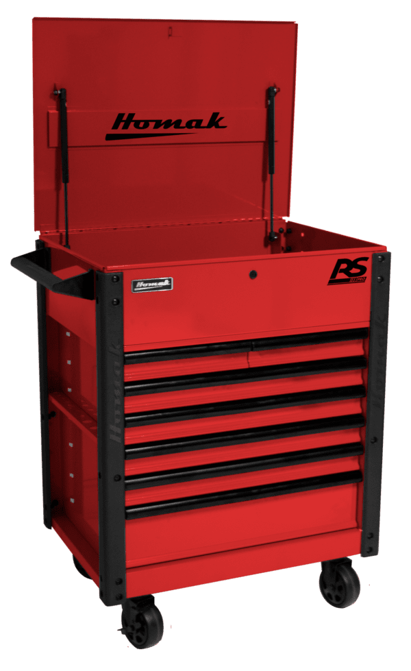 35″ RS Pro 7 Drawer Service Cart LiftGate Pro Series 7
