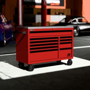 54” RS Pro Roller Cabinet W/ Stainless Steel Top Free Shipping Chests and Cabinets