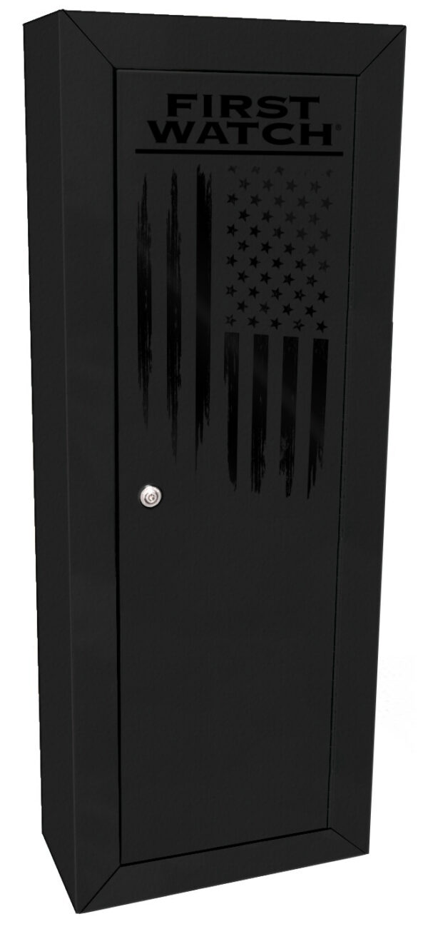 First Watch 8 Gun Steel Security Cabinet Flag Free Shipping First Watch Gun Cabinets 2