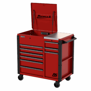 44″ RS Pro 9 Drawer Flip Top Power Service Cart w/ Workstation Free Shipping RS Pro